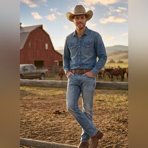 Wrangler 20X No. 42 Vintage Bootcut Jeans 28X36 New Light Wash Cowboy Retro